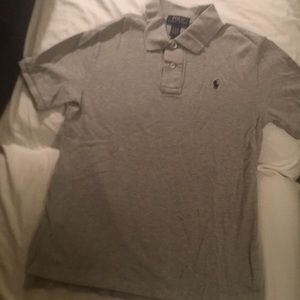 BOYS GREY POLO BY RALPH LAUREN SIZE LARGE